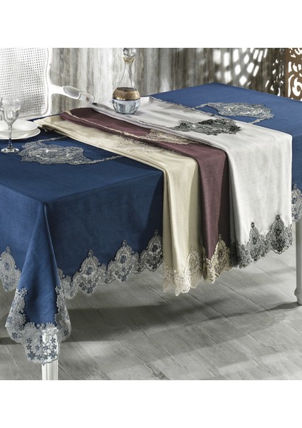 Fiore 160*260 cm Masa Örtüsü Gri