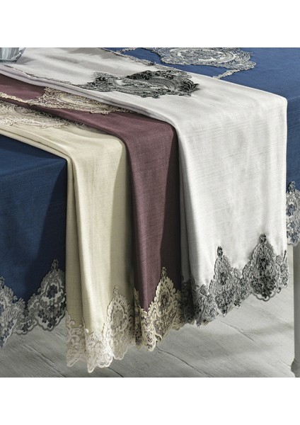 Fiore 160*260 cm Masa Örtüsü Gri