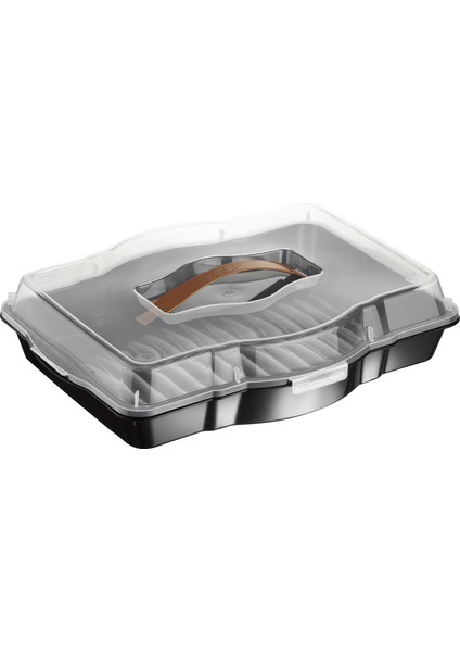 Follow Me Trio Kek Börek Taşıma Kabı Siyah