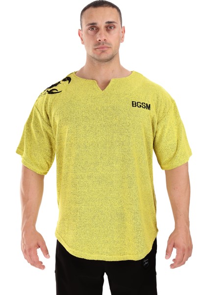 Havlu Vücut Geliştirme Antrenman T-Shirt Gym Rag Top Big Sam 3297