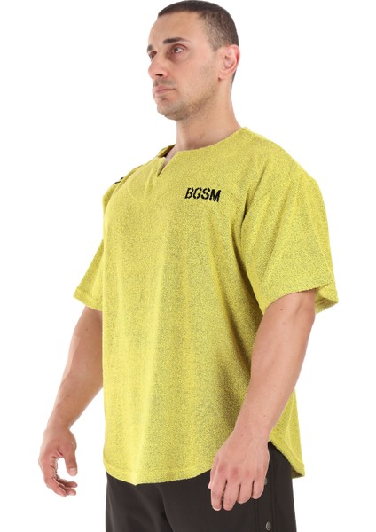 Havlu Vücut Geliştirme Antrenman T-Shirt Gym Rag Top Big Sam 3297