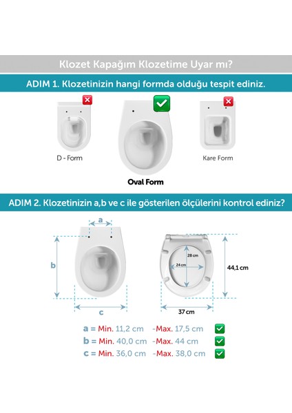 Aqua Bagno  Largo -  Yavaş Kapanan Klozet Kapağı - Duroplast