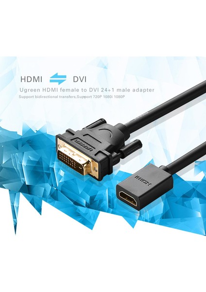 DVI 24+1 To HDMI Dönüştürücü Görüntü Aktarma Kablosu