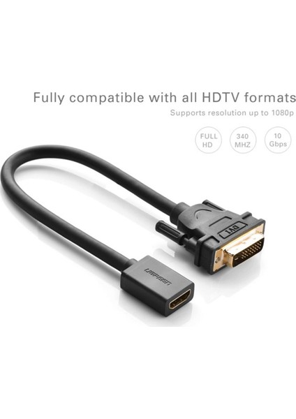 DVI 24+1 To HDMI Dönüştürücü Görüntü Aktarma Kablosu