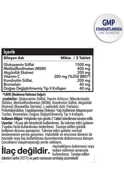 Glukozamin Tip II 60 Tablet