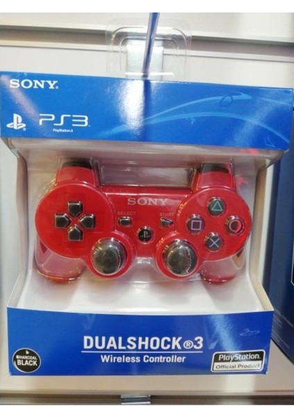 Ps3 Joystick Ps3 Kol  Kırmızı Şarj Kablosu Ile Birlikte