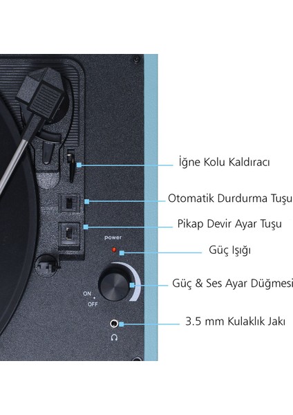 Quıqa T316 Blue Retro Çanta Pikap