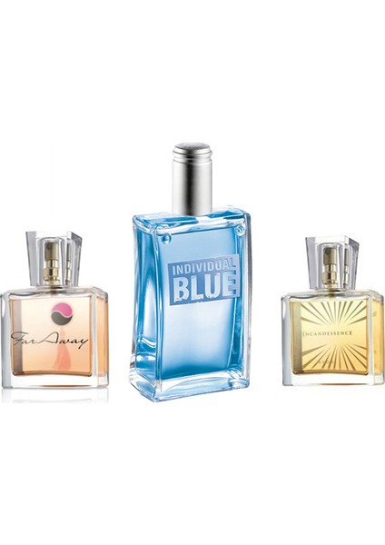 Individual Blue 100 ml Edt + Far Away 30 ml + Incadessence 30 ml Set