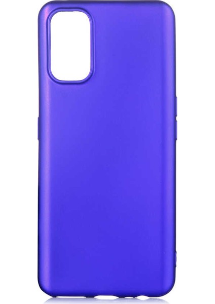 Realme 7 Pro Kılıf Mat Premium Silikon Kılıf + Nano Ekran Koruyucu Saks Mavi