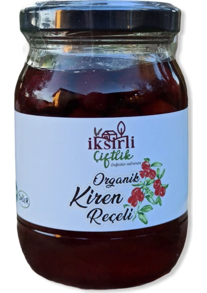 İksirli Çiftlik Organik Kiren (Kızılcık) Reçeli 200 gr