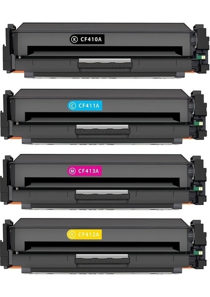 HP Color Laserjet Pro M452DN 4 Renk Muadil Toner Seti