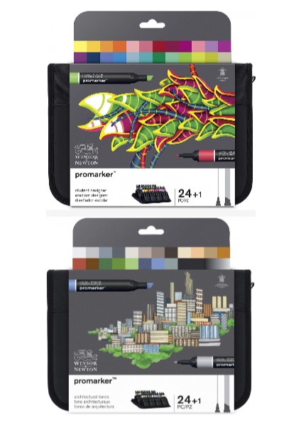 Student Designer + Mimari Tonlar Promarker 48 Renk Çantalı Set fırsatları