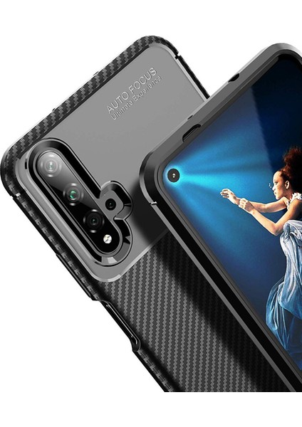 Honor 20 Kılıf Esnek Tpu Silikon Siyah