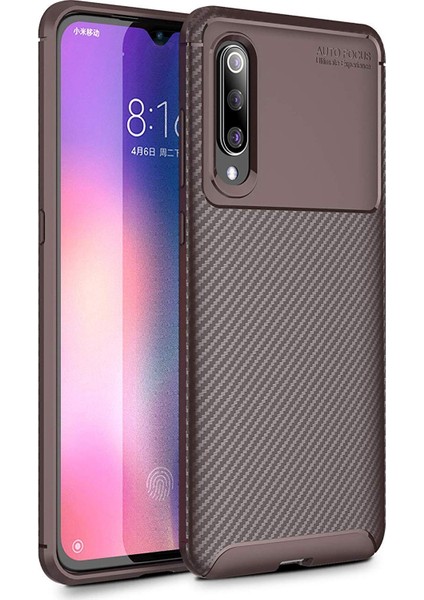 Xiaomi Mi 9 Kılıf Esnek Tpu Silikon Kahverengi