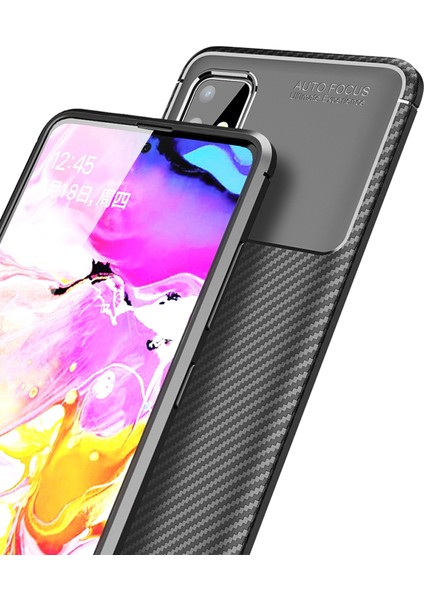 Hesaplı Dünya Samsung Galaxy A71 Kılıf A715F Esnek Tpu Silikon Siyah