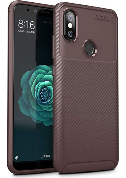 Xiaomi Mi A2 Kılıf Esnek Tpu Silikon Kahverengi