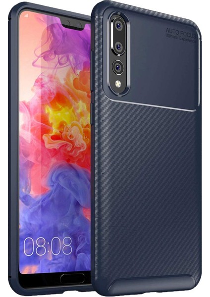 Huawei P20 Pro Kılıf Esnek Tpu Silikon Lacivert