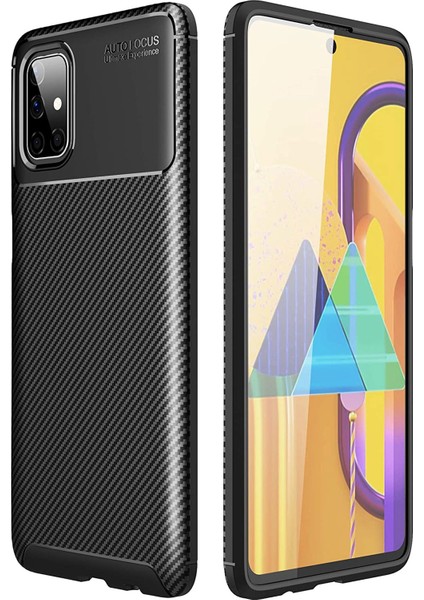 Samsung Galaxy M51 Kılıf M515 Esnek Tpu Silikon Siyah