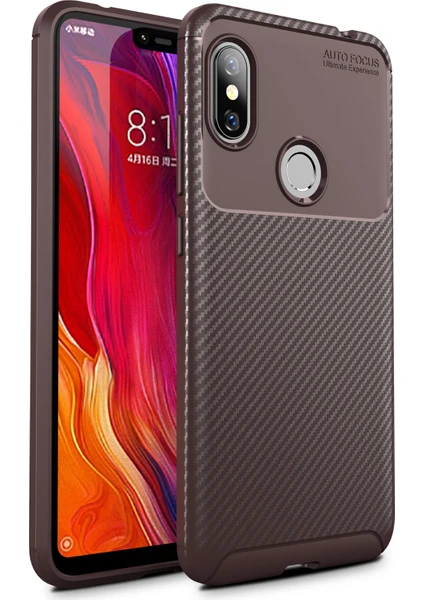 Hesaplı Dünya Xiaomi Redmi Note 6 Pro Kılıf Esnek Tpu Silikon Kahverengi