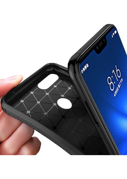 Xiaomi Mi 8 Lite Kılıf Esnek Tpu Silikon Siyah