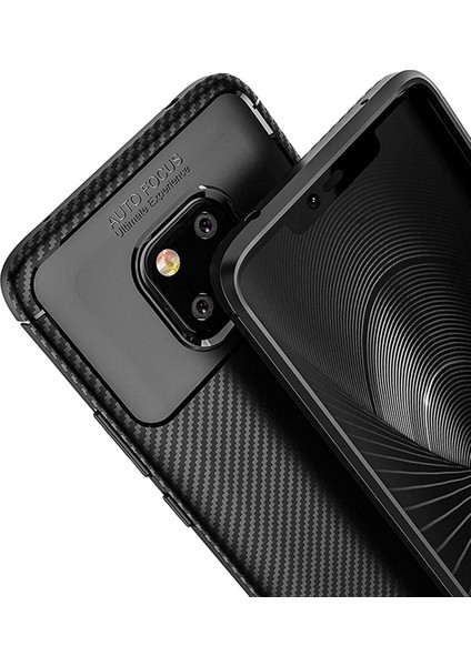 Hesaplı Dünya Huawei Mate 20 Pro Kılıf Esnek Tpu Silikon Siyah