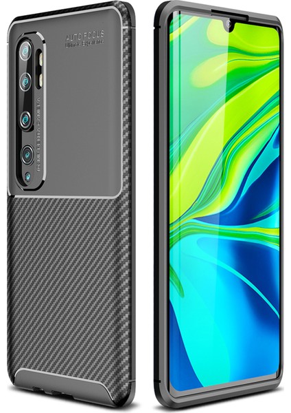 Xiaomi Mi Note 10 Kılıf Esnek Tpu Silikon Siyah