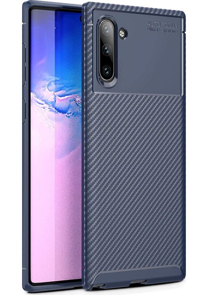 Samsung Galaxy Note 10 Kılıf N970 Esnek Tpu Silikon Lacivert