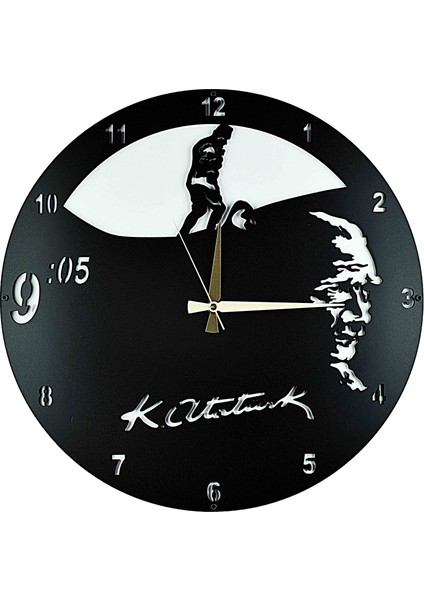 Kayra Duvar Saati Atatürk Kocatepe 70 cm