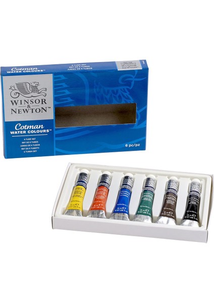 : Cotman : Sulu Boya Tüplü Set 8 ml 6'lı