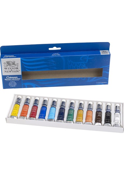 Winsor & Newton : Cotman : Sulu Boya Tüplü Set 8 ml 12'li