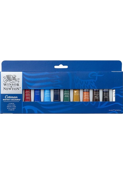 Winsor & Newton : Cotman : Sulu Boya Tüplü Set 8 ml 12'li