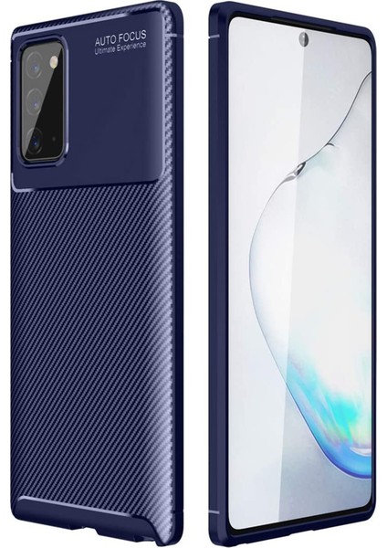 Samsung Galaxy Note 20 Kılıf N980 Esnek Tpu Silikon Lacivert