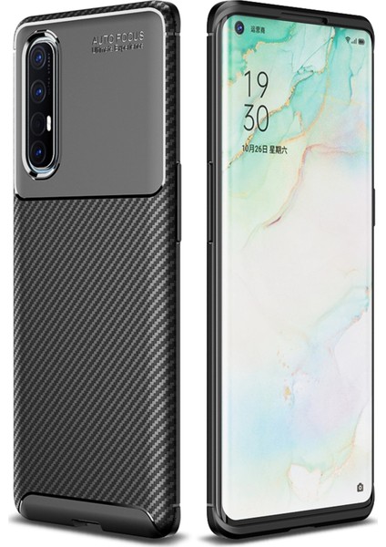 Oppo Reno 3 Pro Kılıf Esnek Tpu Silikon Siyah