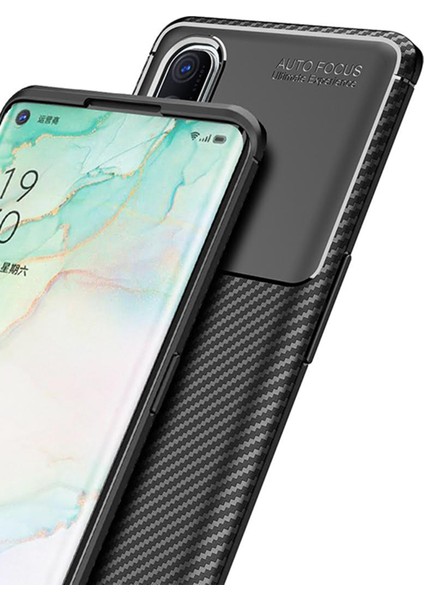 Oppo Reno 3 Pro Kılıf Esnek Tpu Silikon Siyah