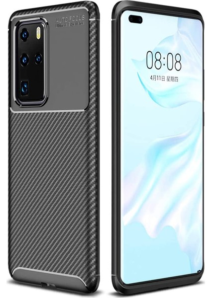 Hesaplı Dünya Huawei P40 Pro Kılıf Esnek Tpu Silikon Siyah