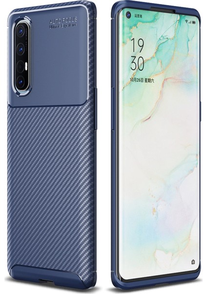 Oppo Reno 3 Pro Kılıf Esnek Tpu Silikon Lacivert