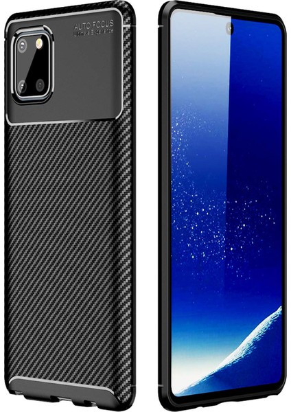Samsung Galaxy Note 10 Lite Kılıf N772 Esnek Tpu Silikon Siyah