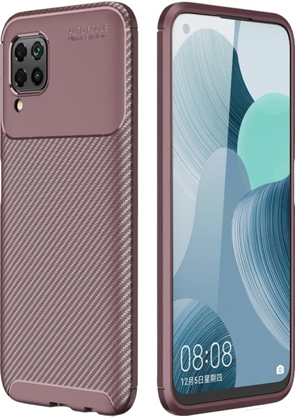 Huawei P40 Lite Kılıf Esnek Tpu Silikon Kahverengi