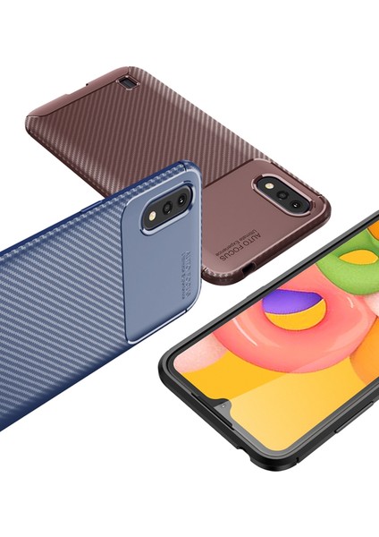 Samsung Galaxy A01 Kılıf A015F Esnek Tpu Silikon Siyah