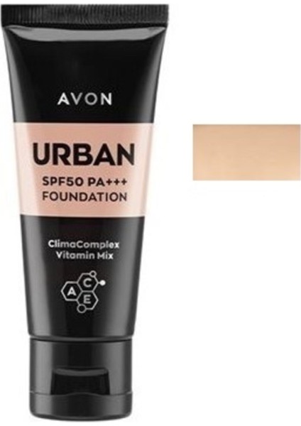 Urban SPF50 Pa+++ Fondöten 30 ml Nude