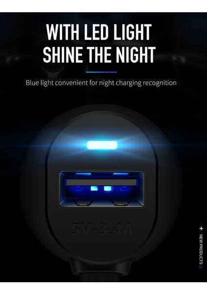 CC-3480 Micro USB + Lightning 2in1 3.4A Araç Şarj Aleti-Beyaz fırsatları