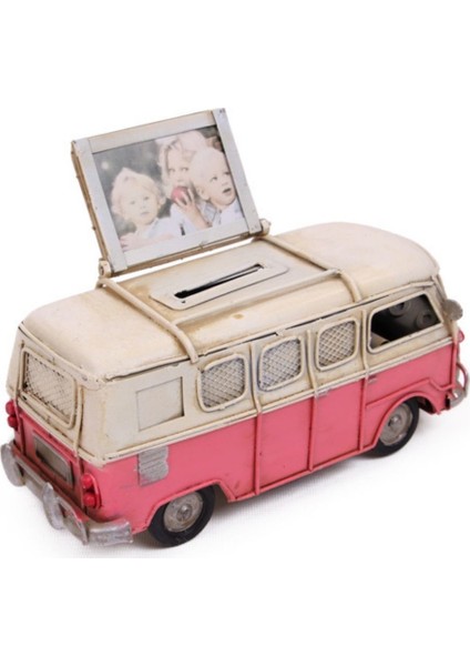 Özel Tasarım Volkswagen Camper Van Classic Vosvos Pembe Renkli Handmade modelleri