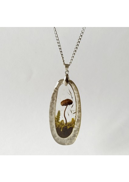 Özel El Yapımı Çiçek Tasarım Reçine Kadın Kolye