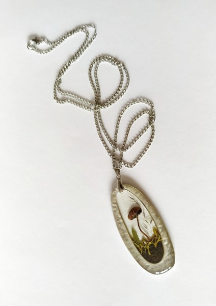 Özel El Yapımı Çiçek Tasarım Reçine Kadın Kolye fırsatları