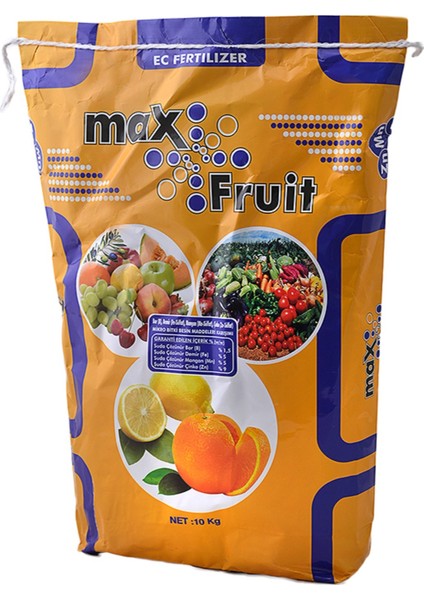 Max Fruit 10KG Bor Demir Çinko ve Mangan Karışımlı Gübre