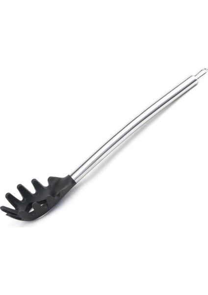 Silikon Spagetti Kaşığı Siyah 32 cm