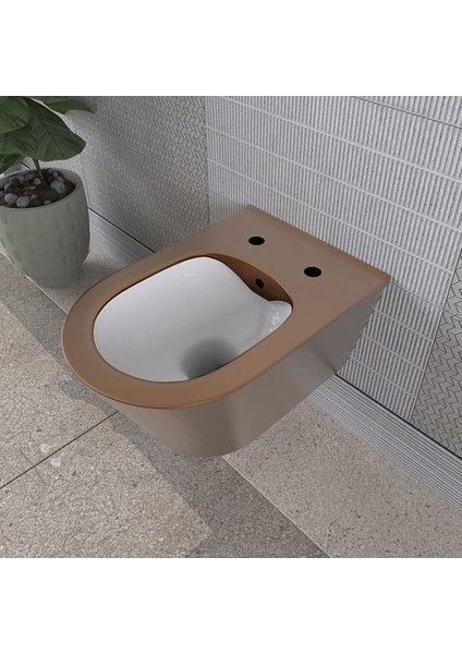 Avva Asma Klozet Içi Beyaz Dışı Komple Bronz fırsatları