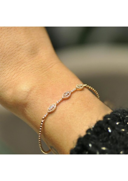 Pırlanta Markiz Model Bilezik