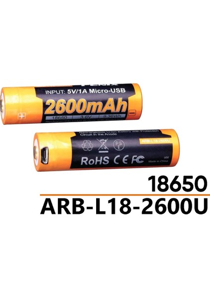 ARB-L18-2600 Mah USB Şarjlı Pil