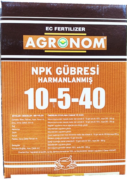 Npk Gübresi Harmanlanmış 10-5-40